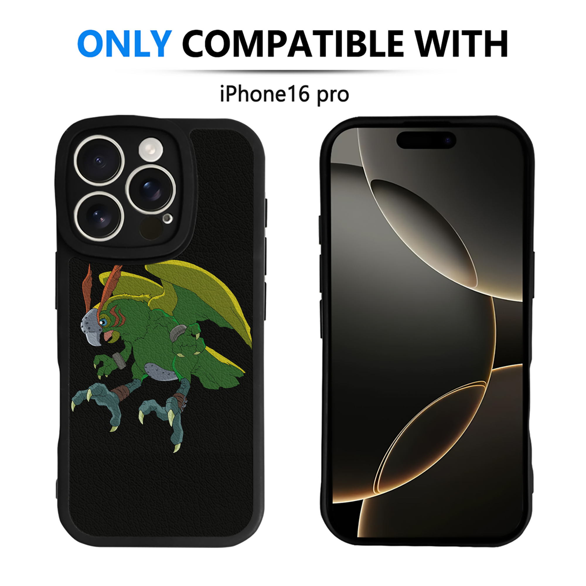（画像用） Digimon デジタルモンスター/デジモン 【iPhone 16シリーズ対応】シリコンスマホケース（レザー調） 材質：シリコン